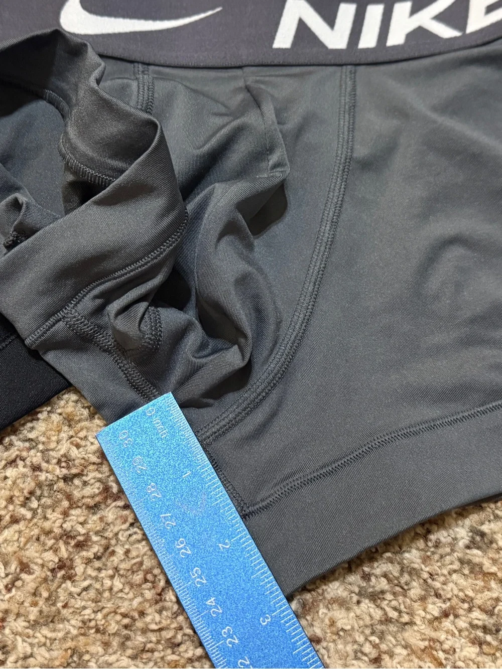 Nike Dri-Fit Micro Boxer Briefs 3-Pack - Blue, Black, Gray Mens Small